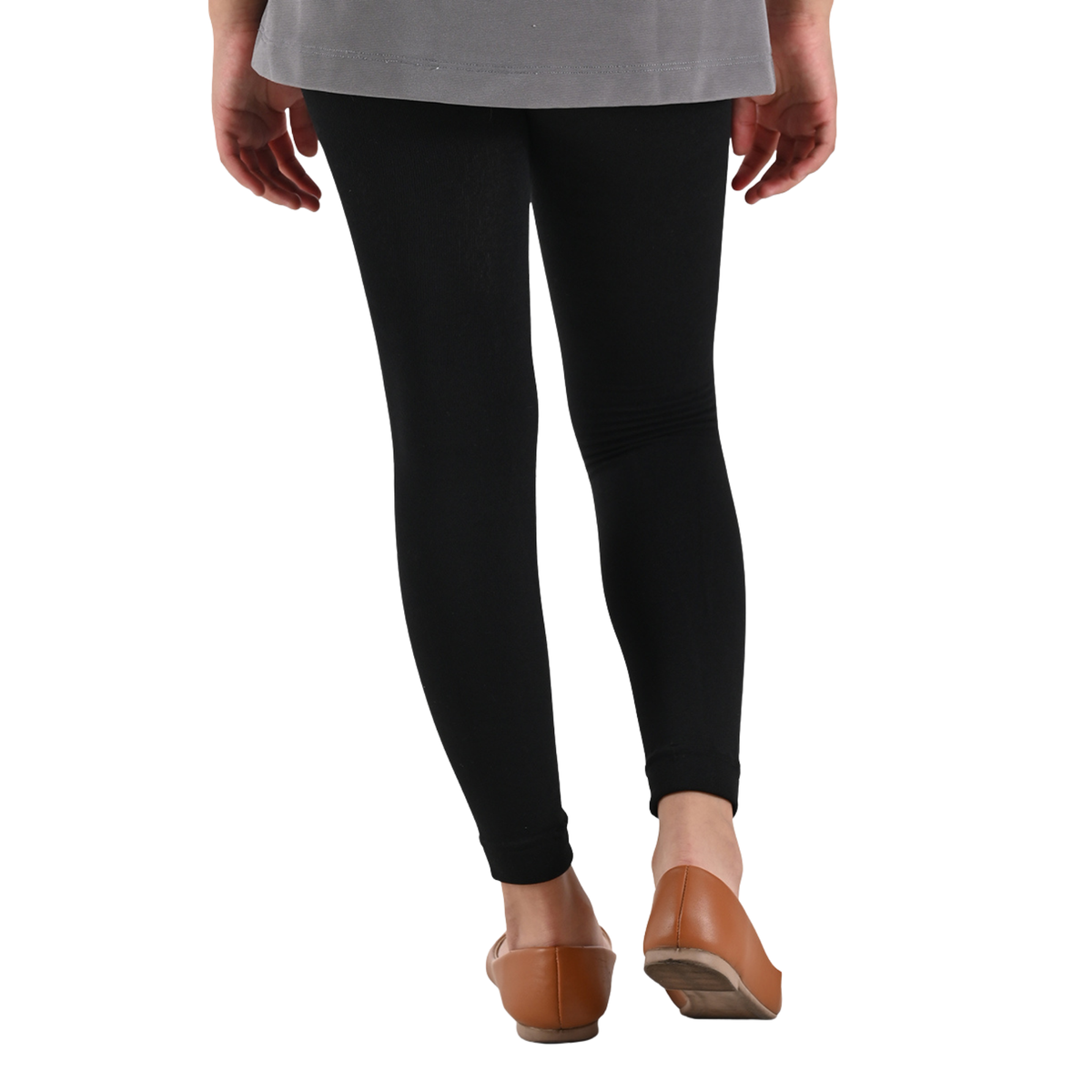 Leggings afelpados para niña en Negro