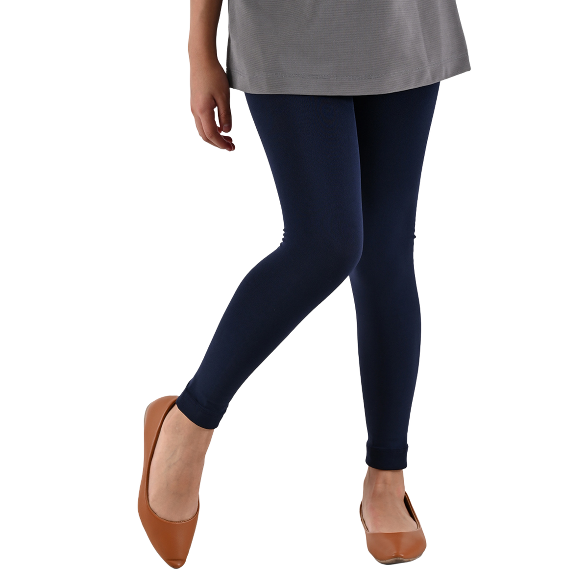 Leggings afelpados para niña en Marino
