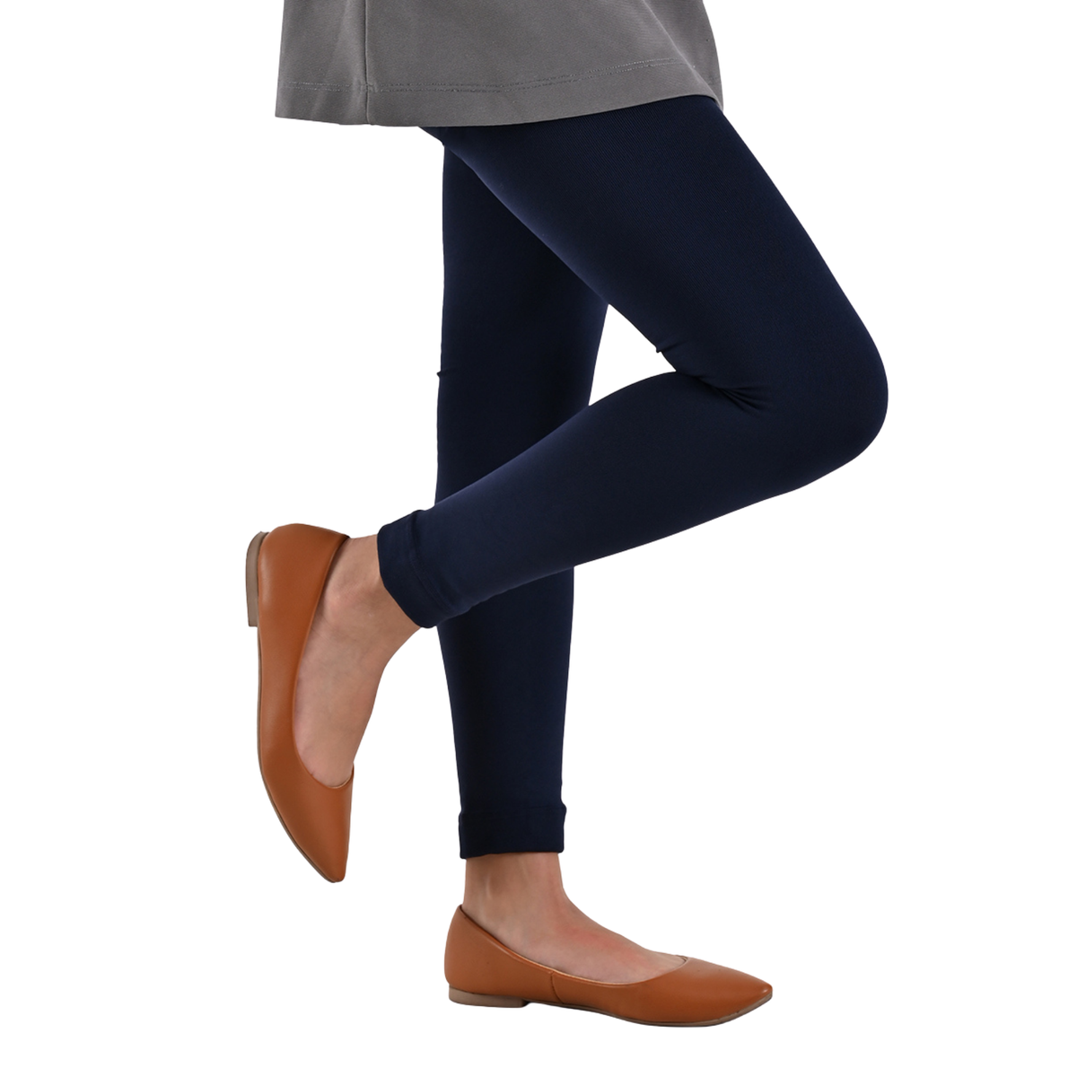 Leggings afelpados para niña en Marino