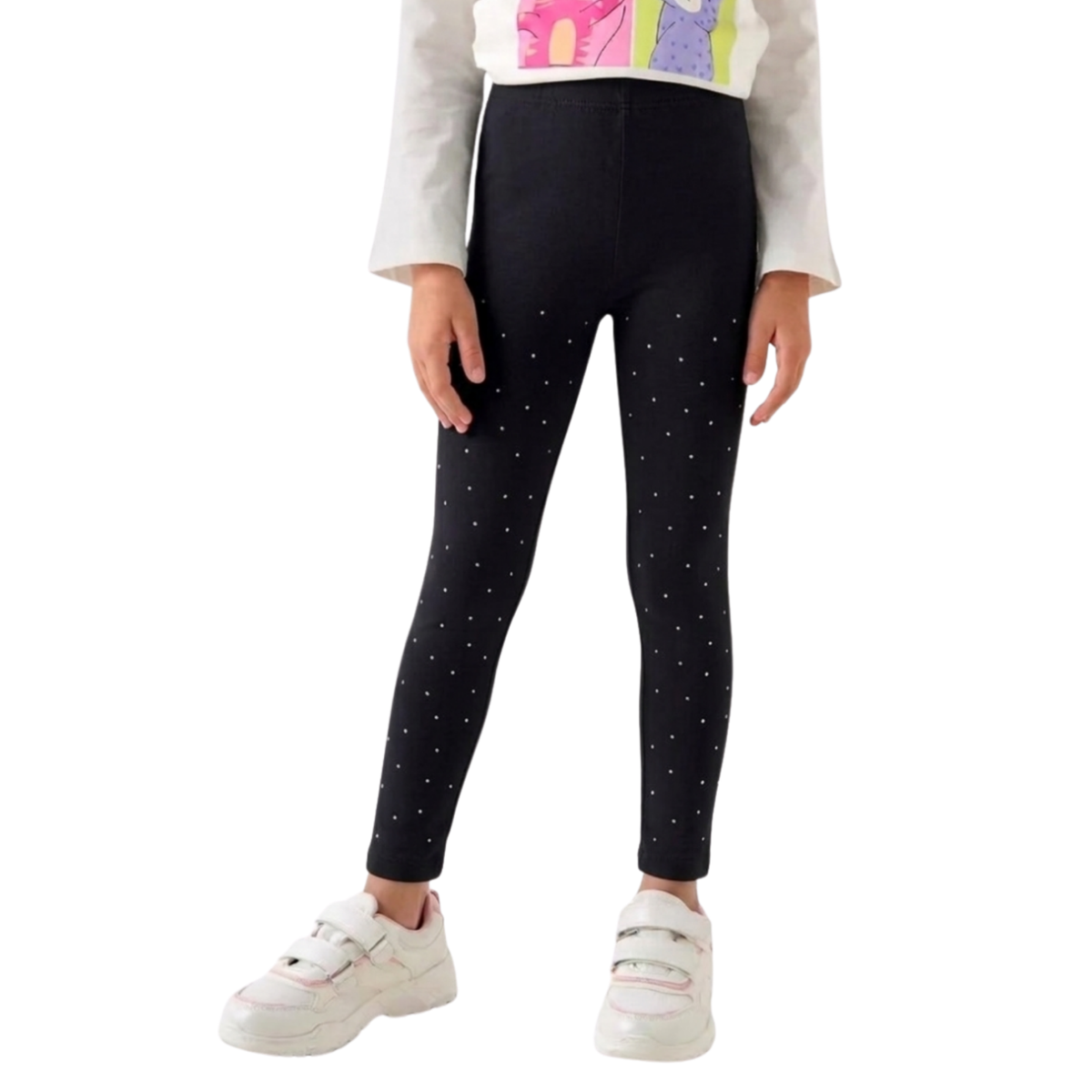 Leggings afelpados con brillos para niña María Íntima, modelo G602, foto 1
