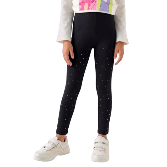 Leggings afelpados con brillos para niña María Íntima, modelo G602, foto 1