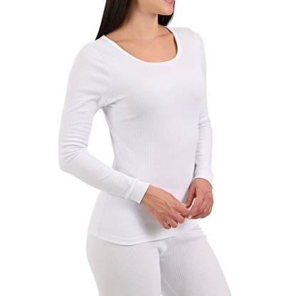 Camiseta térmica rib de cuello redondo María Íntima, modelo H6200, foto 3
