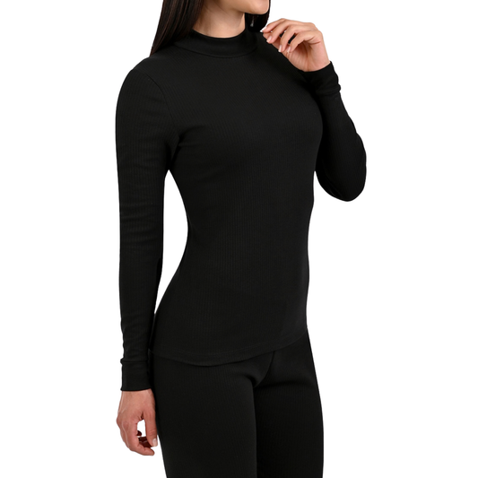 Camiseta térmica rib de cuello alto María Íntima, modelo H6201, foto 1