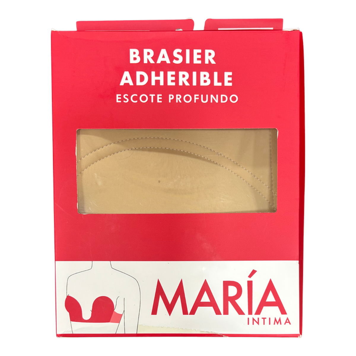 Empaque original del brasier adherible para escote profundo María Íntima 8022