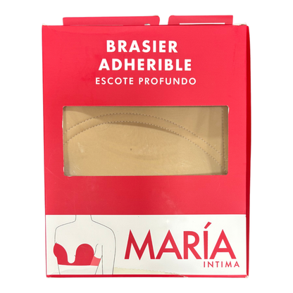 Empaque original del brasier adherible para escote profundo María Íntima 8022