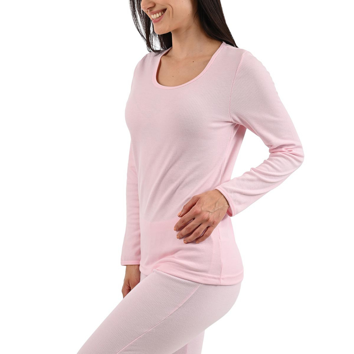 Camiseta térmica interlock en Rosa