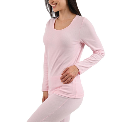 Camiseta térmica interlock en Rosa