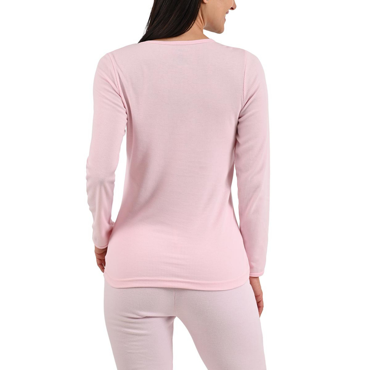 Camiseta térmica interlock en Rosa